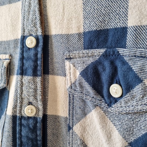 Roots Park Plaid Long Sleeve Shirt Size S - Picture 5 of 11